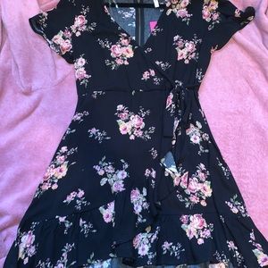 Floral Wrap Dress